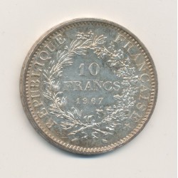 10 Francs hercule - 1967 - avec accent sur E de république