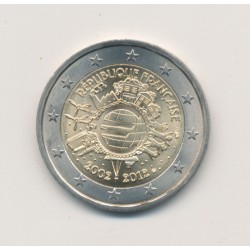 2€ France 2012 - 10 ans de l'euro - Brillant Universel 2