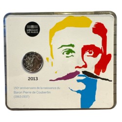 2€ France 2013 - Pierre de Coubertin - Brillant Universel