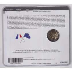 2€ France 2014 - journée mondiale contre le sida - brillant universel 2