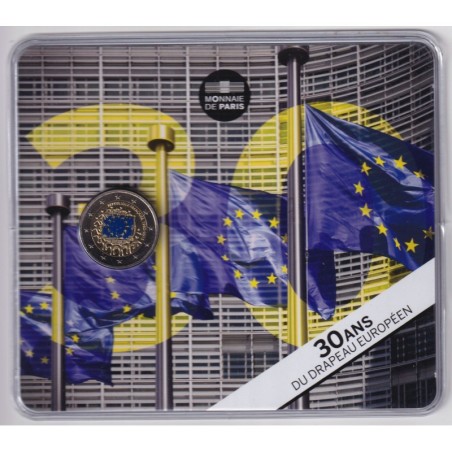 2€ France 2015 - 30ème anniversaire du drapeau européen - Brillant universel