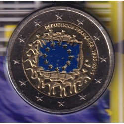 2€ France 2015 - 30ème anniversaire du drapeau européen - Brillant universel 2