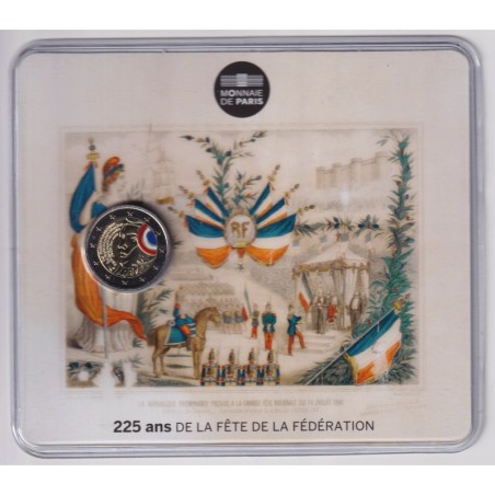 2€ France 2015 - 225 ans de la fête de la fédération - Marianne - Brillant universel