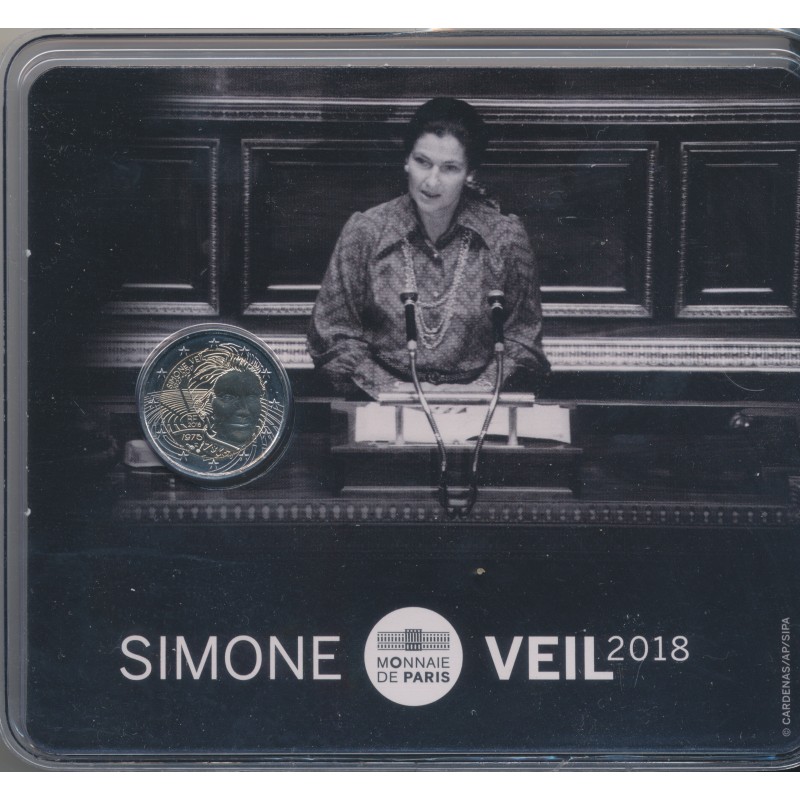 2 Euro 2018 - Simone Veil - Brillant universel