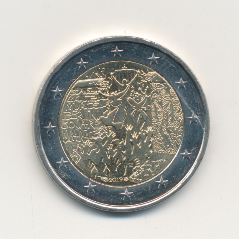 2 Euro France 2019 - 30ème anniversaire de la chute du mur de Berlin