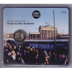 2 Euro France 2019 - 30ème anniversaire de la chute du mur de Berlin - brillant universel