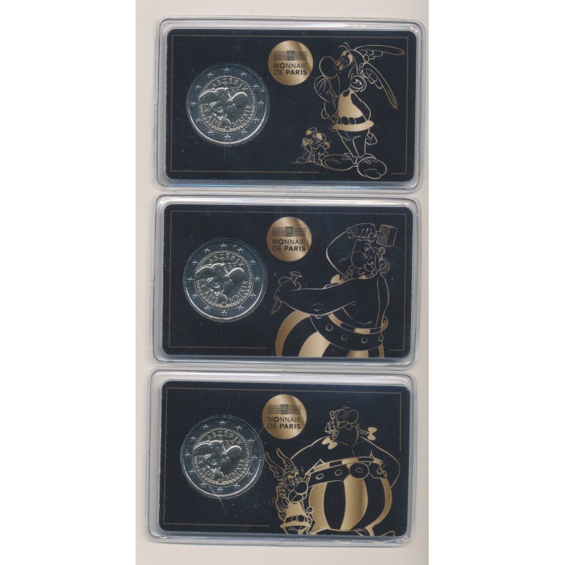 2 Euro 2019 - Lot 3 coincard Asterix - Brillant universel