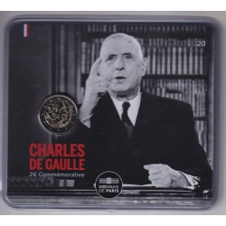 2€ France 2020 - Charles De Gaulle - brillant universel