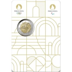 2 Euro 2024 - Tour Eiffel - Paris 2024 - Brillant universel