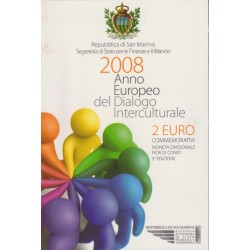 St marin - 2 Euro 2008 - Dialogue inter culturel