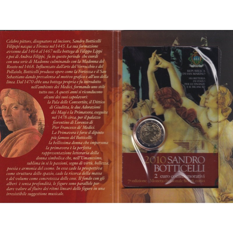 St marin - 2 Euro 2010 - Sandro Boticelli