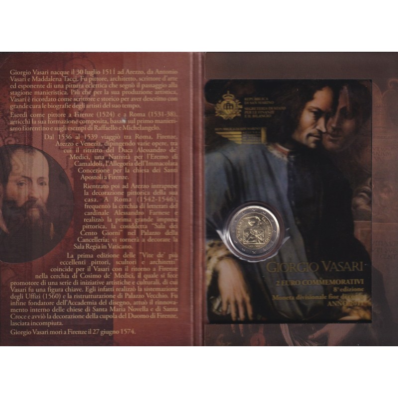 St marin - 2 Euro - 2011 - Giorgio Vasari