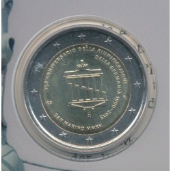 St marin - 2 Euro - 2015 - 25e réunification de l'Allemagne 2