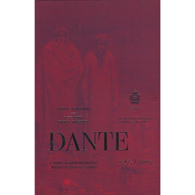 St marin - 2 Euro - 2015 - Dante Alighieri