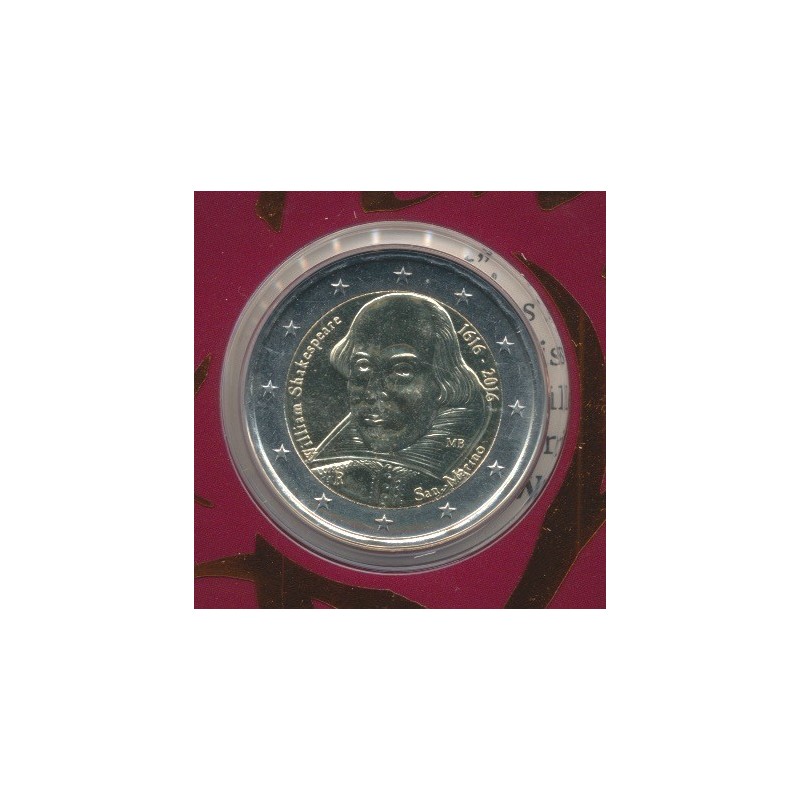 St marin - 2 Euro - 2016 - Skakespeare