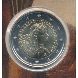 St marin - 2 Euro - 2019 - Léonard de vinci 2