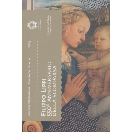 St marin - 2 Euro - 2019 - 550ème anniversaire de la mort de Filippo Lippi