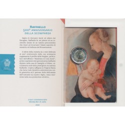 St marin - 2 Euro - 2020 - 500e anniversaire de la mort de Raphaël - Raffaello Sanzio 2