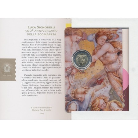 St marin - 2 Euro 2023 - 500e anniversaire de la mort de Luca Signorelli