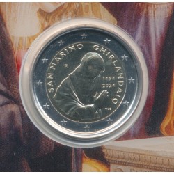St marin - 2 Euro 2024 - 530e anniversaire de la mort de Ghirlandaio 2