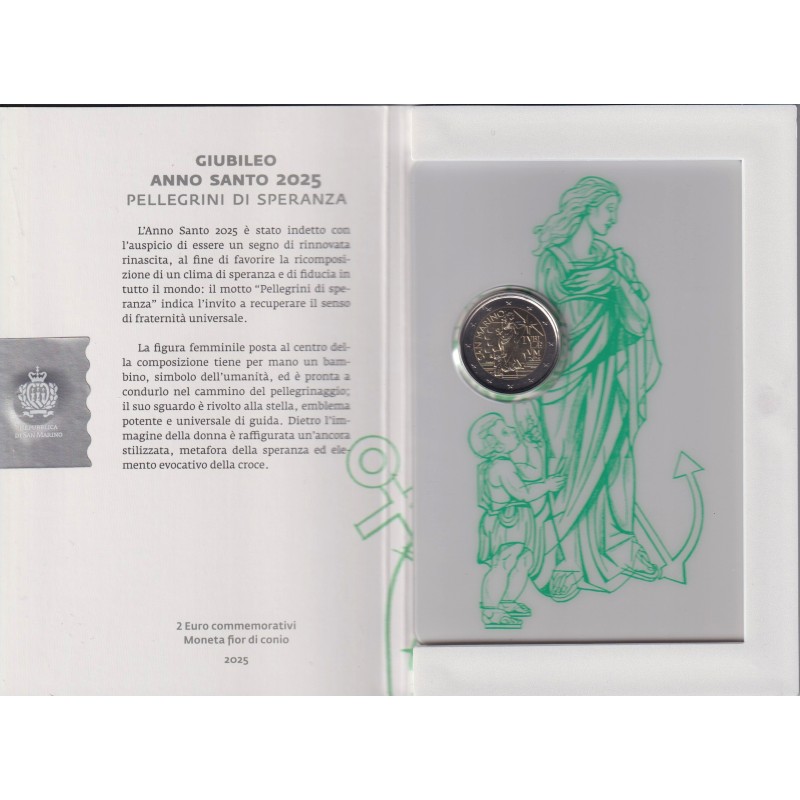 St marin - 2 Euro 2025 - Pèlerins de l’espoir