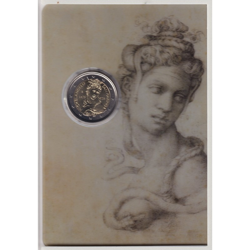 St marin - 2 Euro 2025 - 550e anniversaire de la naissance de Michel-Ange