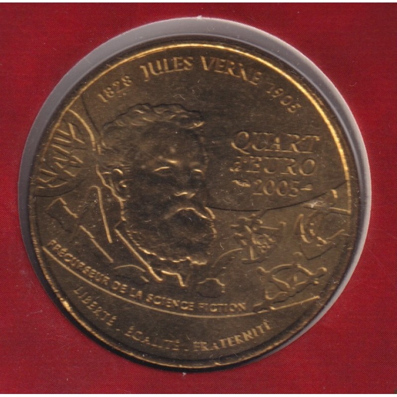 1/4 euro 2005 - Jules Verne - cupro nickel - 50.000 ex