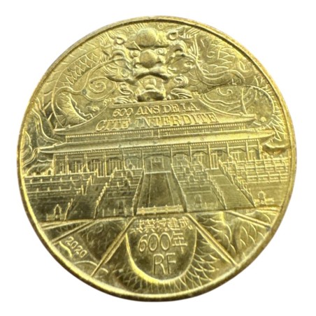 1/4 euro 2020 - 600 ans cité interdite - cupro nickel 
