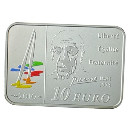 10 Euro 2010 - Pablo Picasso - argent Belle épreuve