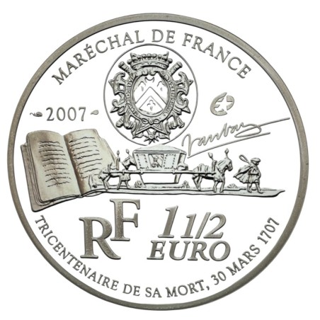 1,5 Euro 2007 - Vauban - argent Belle Epreuve