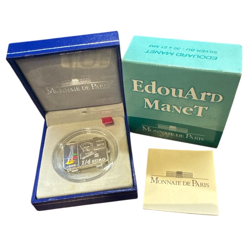 1/4 euro 2008 - Edouard Manet - argent Belle épreuve