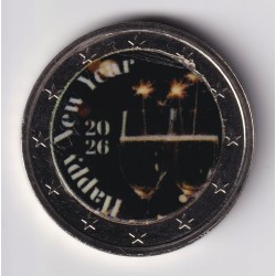 2 Euro couleur - Happy new year 2026 - N°4