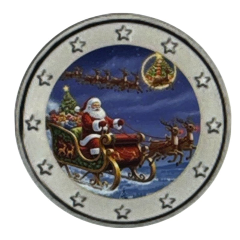 2 Euro couleur - Noel - N°4