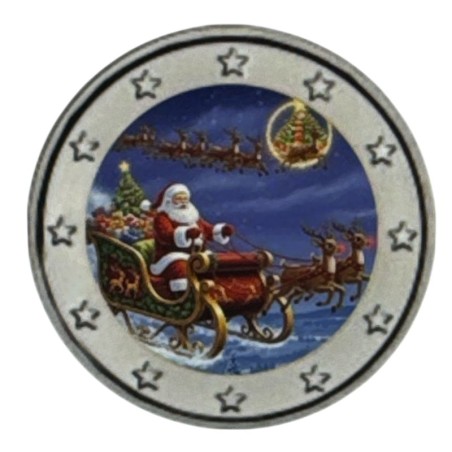 2 Euro couleur - Noel - N°4