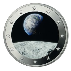 2 Euro couleur - La terre vue de l'espace