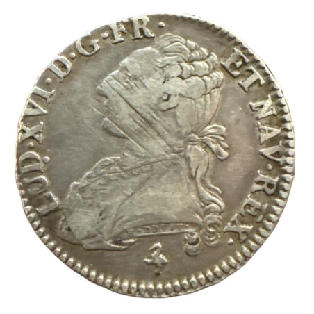 Louis XVI - 1/2 écu aux lauriers - 1789 A Paris - argent - TB