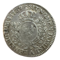 Louis XVI - 1/2 écu aux lauriers - 1789 A Paris - argent - TB 2