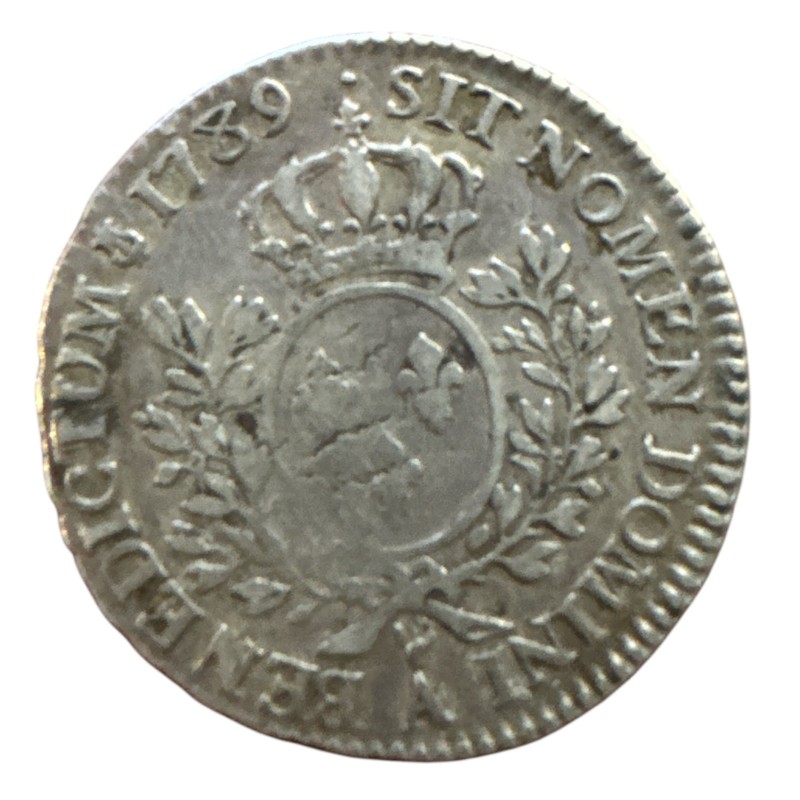 Louis XVI - 1/2 écu aux lauriers - 1789 A Paris - argent - TB
