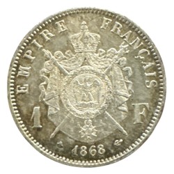 Napoléon III - 1 Franc - 1868 A Paris - SUP+ 2