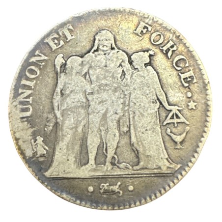 5 Francs Union et Force - AN 6/5 K Bordeaux - B/TB