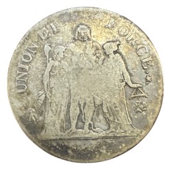 5 Francs Union et Force - AN 10 L Bayonne - B/TB 2