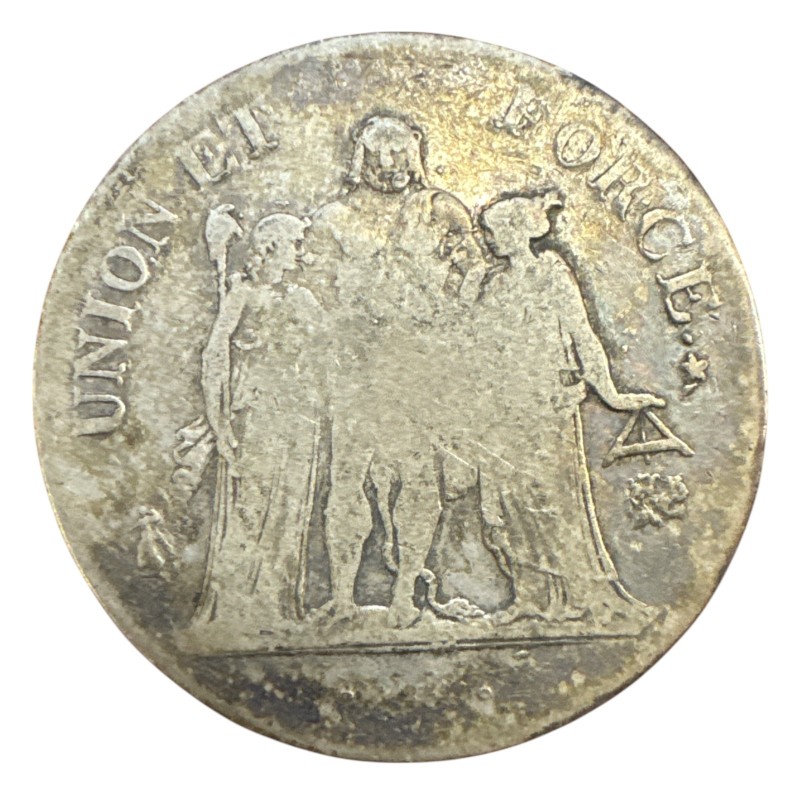 5 Francs Union et Force - AN 10 L Bayonne - B/TB