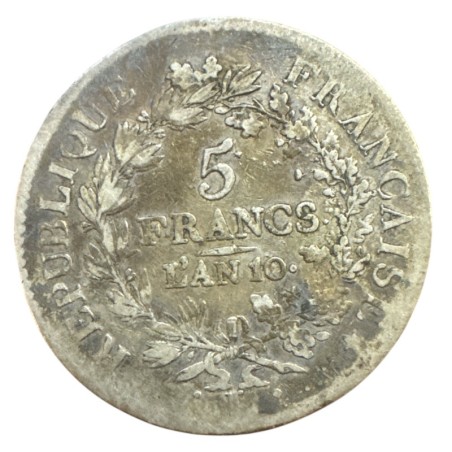 5 Francs Union et Force - AN 10 L Bayonne - B/TB