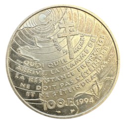 100 Francs - De Gaulle - 1994 - argent belle épreuve - SUP 2