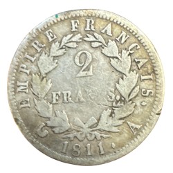 Napoléon empereur - 2 Francs - 1811 A Paris - TB 2