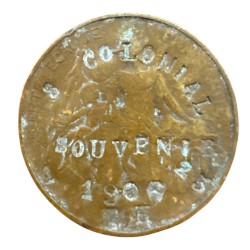 10 Centimes Dupuis - regravée 8 colonial souvenir 1906 - Toulon
