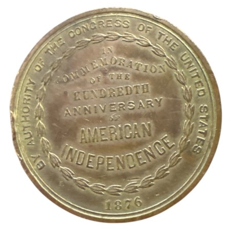 Médaille - Exposition du centenaire des États-Unis - 1876 - cuivre - 38mm - TTB