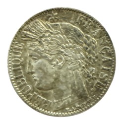 Broche - 1 Franc Cérès - 1871 - argent - TTB