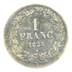 Belgique - 1 Franc 1835 - Léopold 1er - argent - TB 2