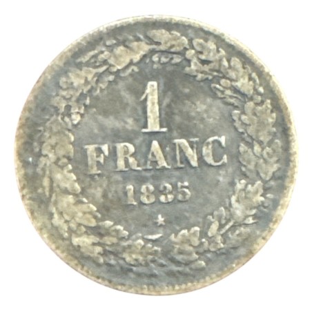 Belgique - 1 Franc 1835 - Léopold 1er - argent - TB